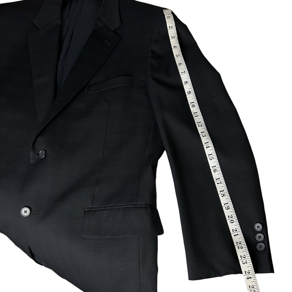 Joseph Abboud Windowpane Suit Blazer Men's Jacket 100% WOOL 2 Button SZ 42R W36 - Picture 11 of 12